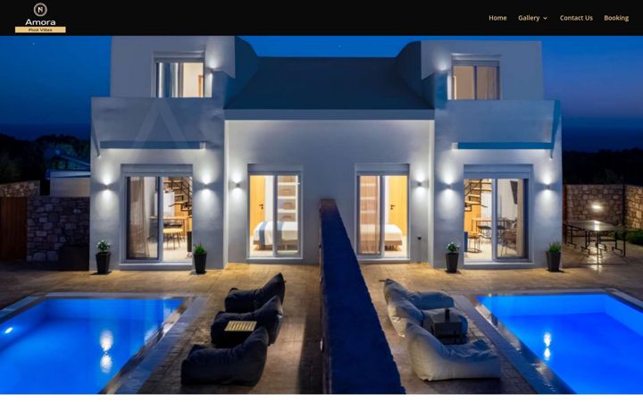 Screenshot of amorapoolvillas.com