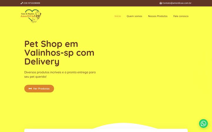 Screenshot of amordicao.com.br