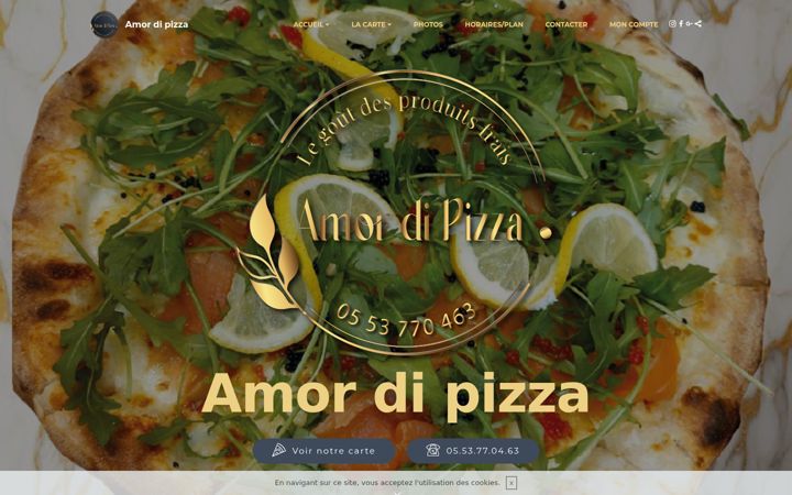 Skærmbillede af amordipizza.fr