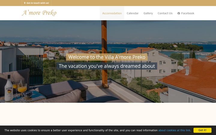 Screenshot of amore-preko.com