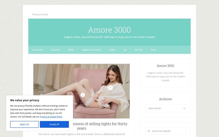 Screenshot of amore3000.com