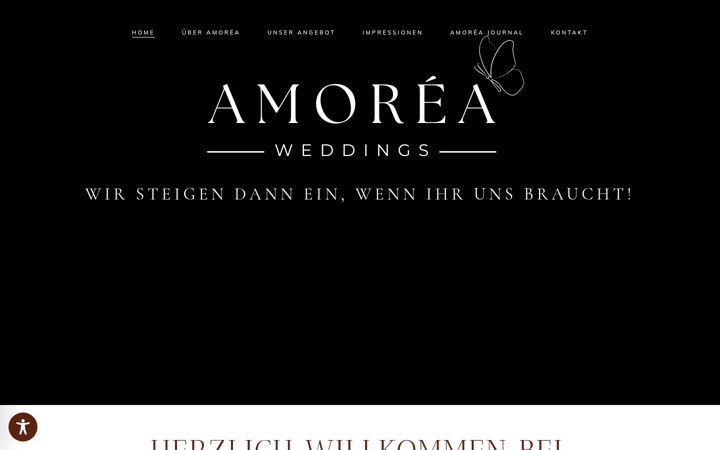 Zrzut ekranu amorea-weddings.de