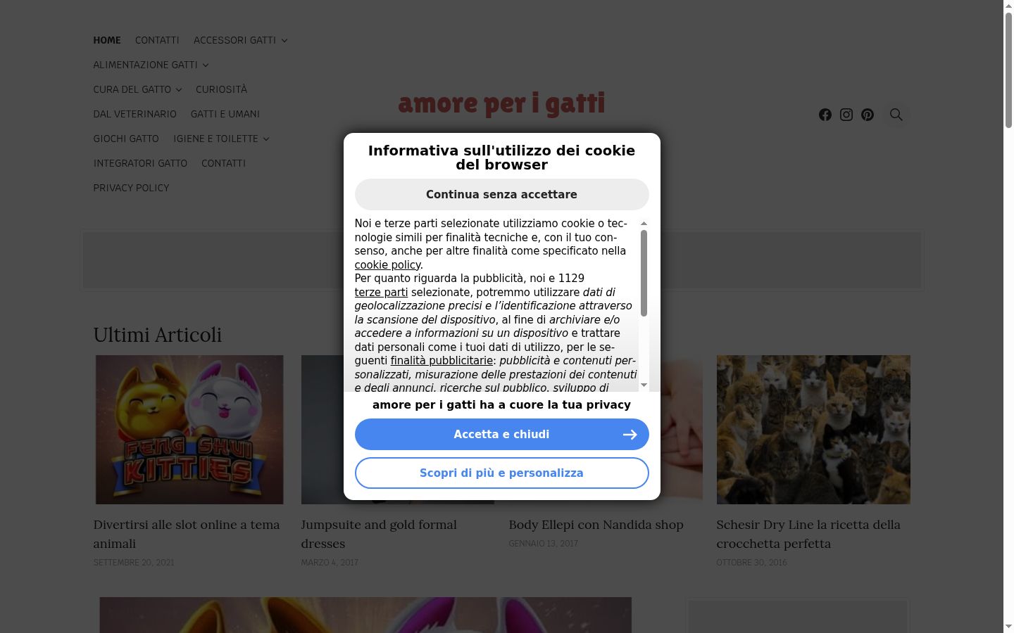 Captură de ecran a bannerului de consimțământ afișat înainte de orice interacțiune