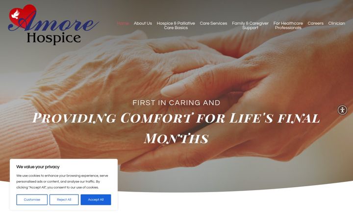 Screenshot di amorehospice.net