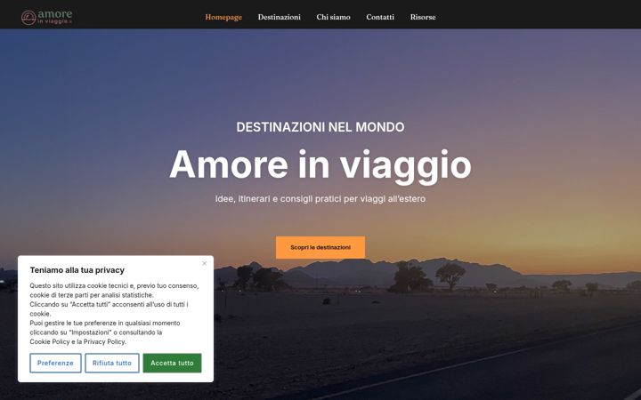 Képernyőkép: amoreinviaggio.it