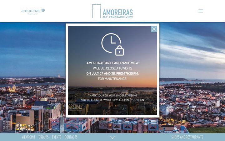 Screenshot of amoreiras360view.com