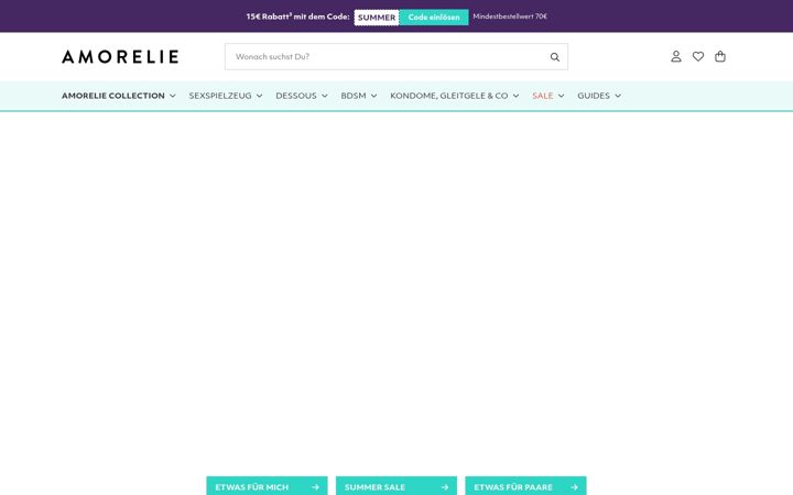 Screenshot of amorelie.de