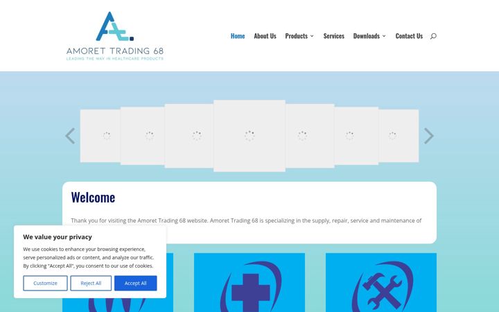 Screenshot of amoret.co.za