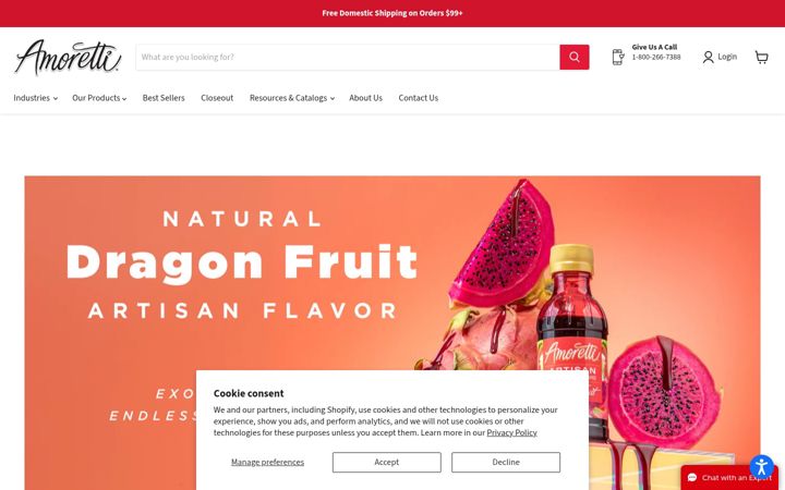 Képernyőkép: amoretti.com
