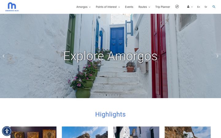 Screenshot of amorgos.blue