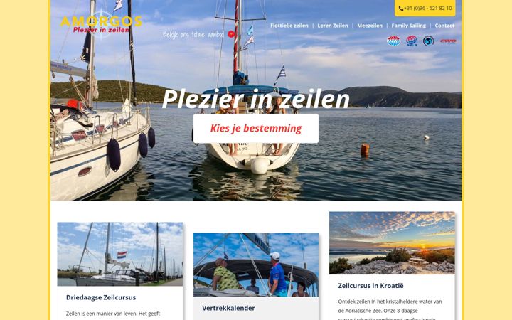 Screenshot of amorgos.nl