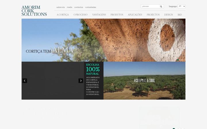 Screenshot of amorimcorkinsulation.com