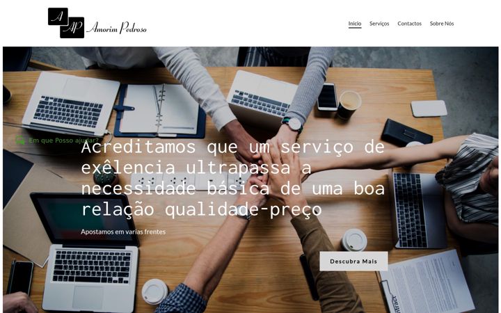 Screenshot of amorimpedroso.com