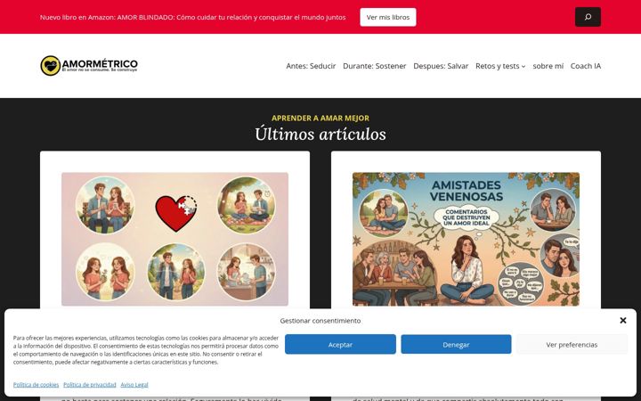 Screenshot of amormetrico.com
