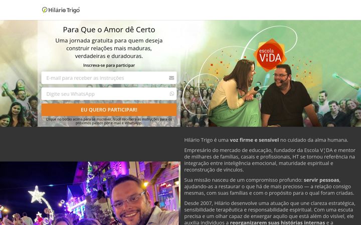 Screenshot of amorsegundavista.com.br
