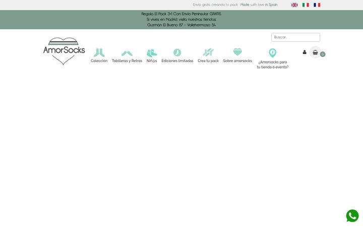 Screenshot of amorsocks.com