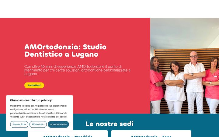 Ekrano kopija amortodonzia.ch