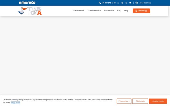 Screenshot of amorusotrasloca.it