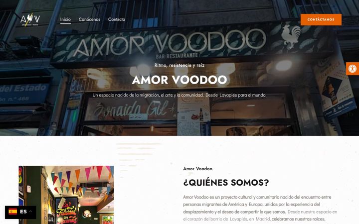 Screenshot of amorvoodoo.com