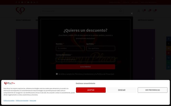 Zrzut ekranu amoryplacer.es