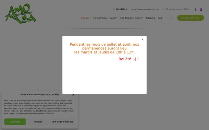 Screenshot of amosaasbl.be