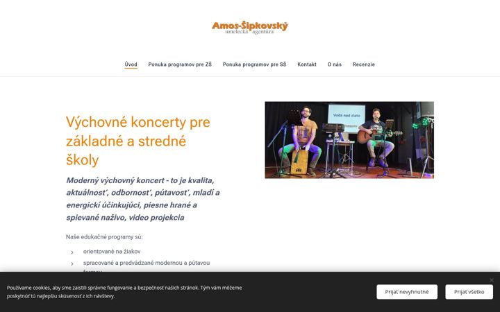 Screenshot of amosagentura.sk