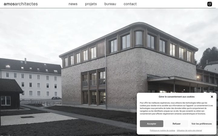 Screenshot of amosarchitectes.ch