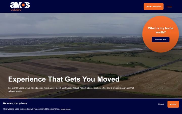 Screenshot of amosestates.com