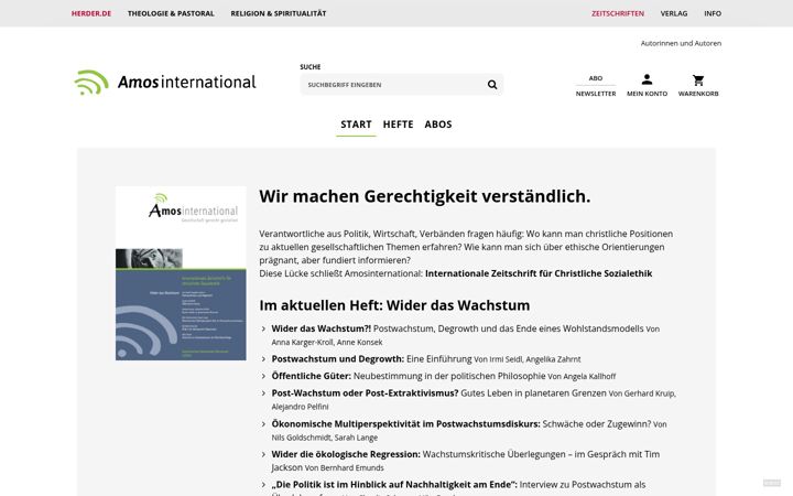 Screenshot of amosinternational.de