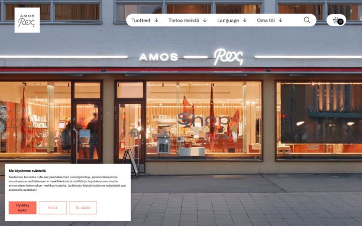 Screenshot di amosrexshop.fi