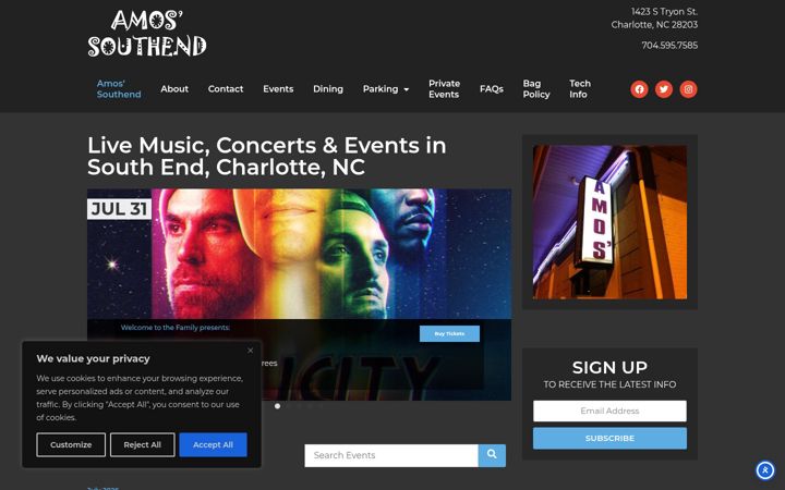 Screenshot of amossouthend.com
