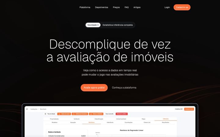 Screenshot of amostrando.com.br