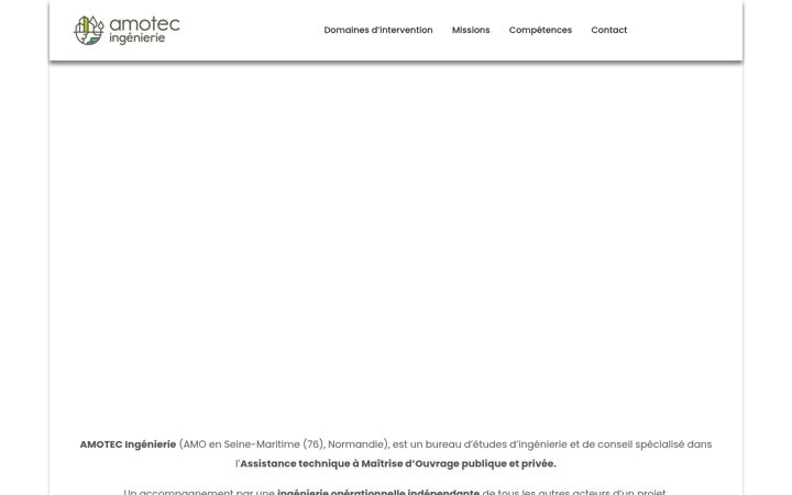 Snímek obrazovky amotec-ingenierie.fr