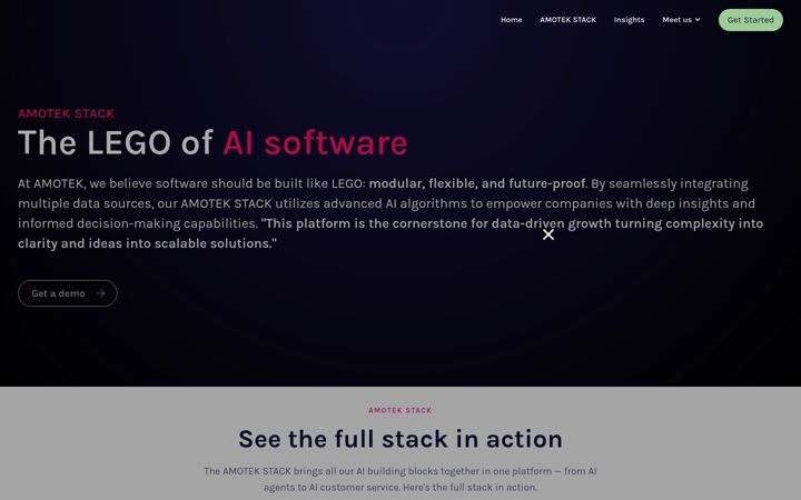 Screenshot of amotek.be