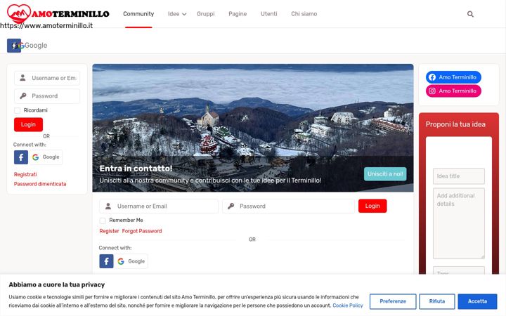 Screenshot of amoterminillo.it