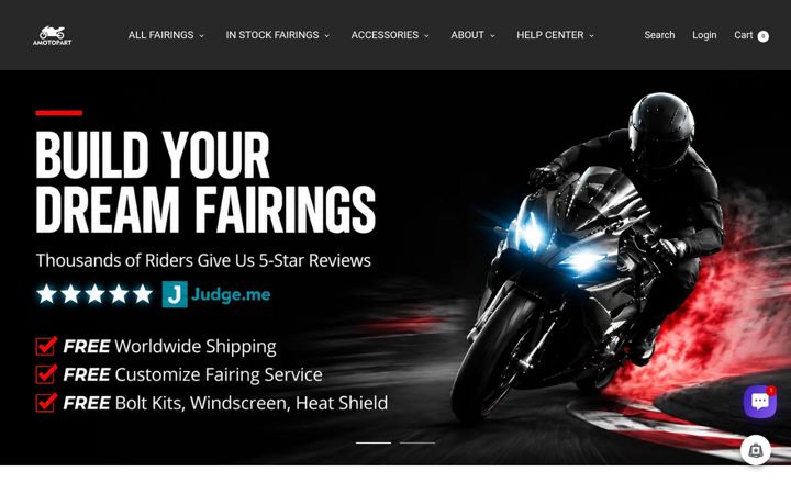 Screenshot of amotopart.com