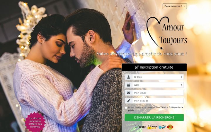 Screenshot of amour-toujours.com