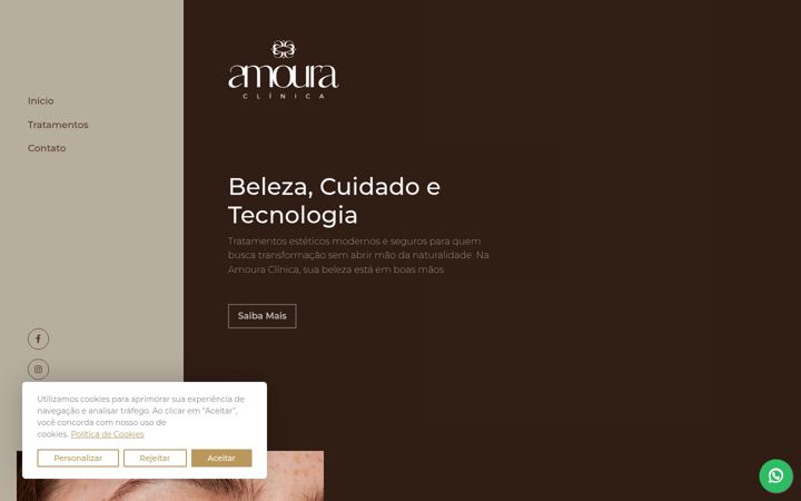 Screenshot του amouraclinica.com.br