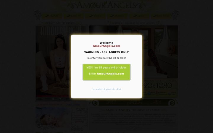 Snímek obrazovky amourangels.com