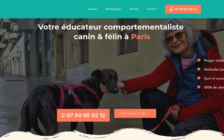 Snímek obrazovky amourdanimaux.fr