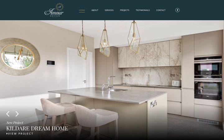 Screenshot of amourdesign.ie