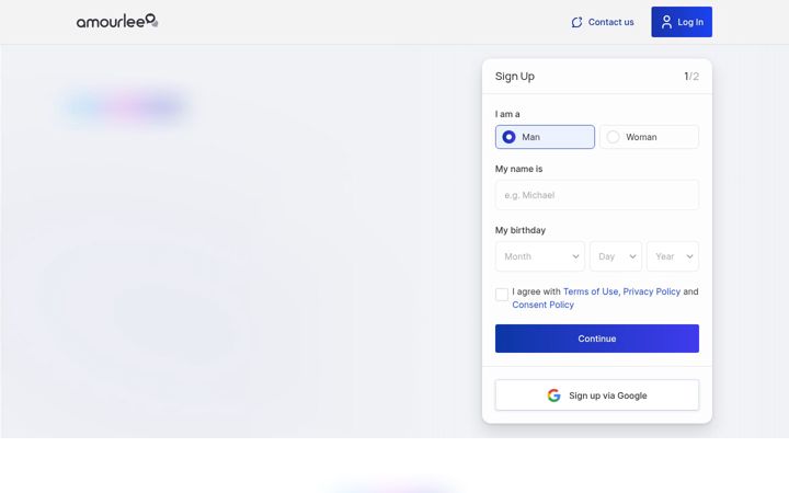 Screenshot of amourlee.com