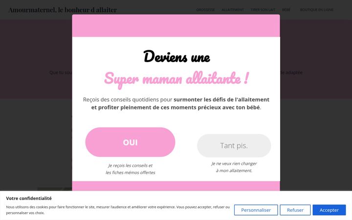 Screenshot of amourmaternel.fr