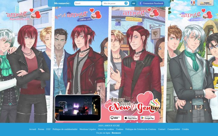 Screenshot of amoursucre.com
