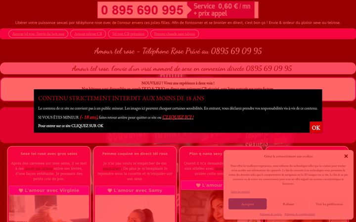 Screenshot of amourtelrose.com