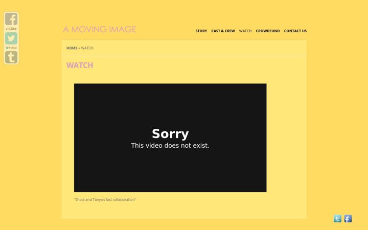 Screenshot of amovingimagefilm.com