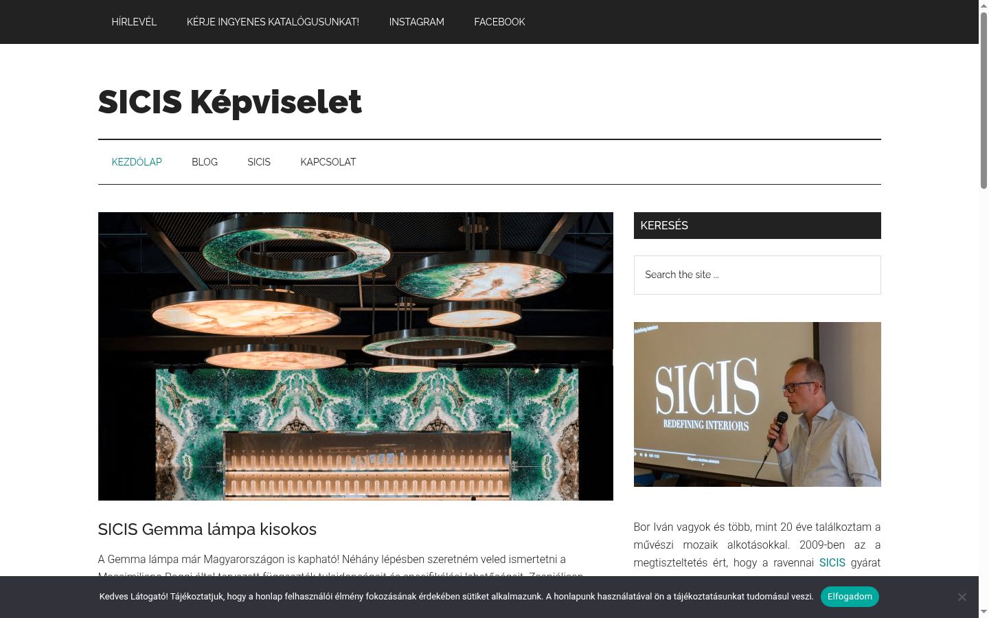 Skärmbild av samtyckesbannern som visades före någon interaktion