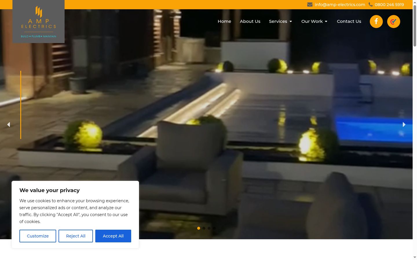 Screenshot des Einwilligungsbanners vor jeglicher Interaktion