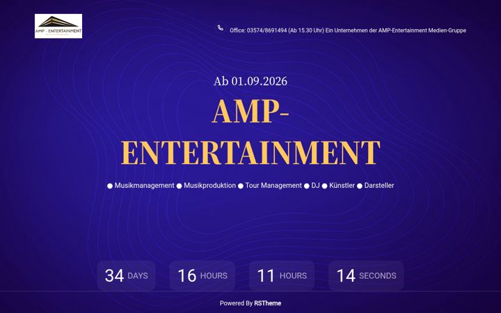 Screenshot of amp-entertainment.de