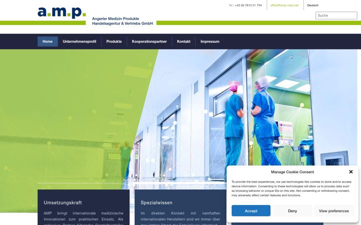 Screenshot di amp-med.net
